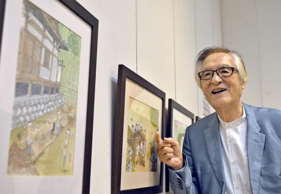 疎開の絵平和願い寄贈 成瀬國晴さん東近江市に